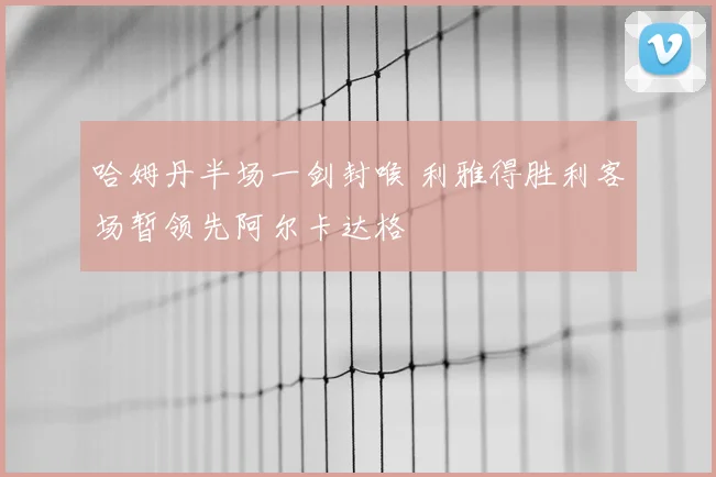 哈姆丹半场一剑封喉 利雅得胜利客场暂领先阿尔卡达格